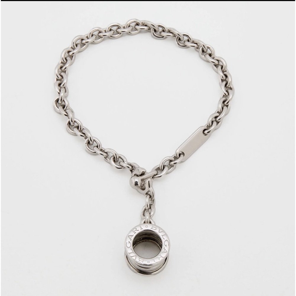 Authentic Bvlgari Sterling Silver B.zero1 Keychain / Bag Charm